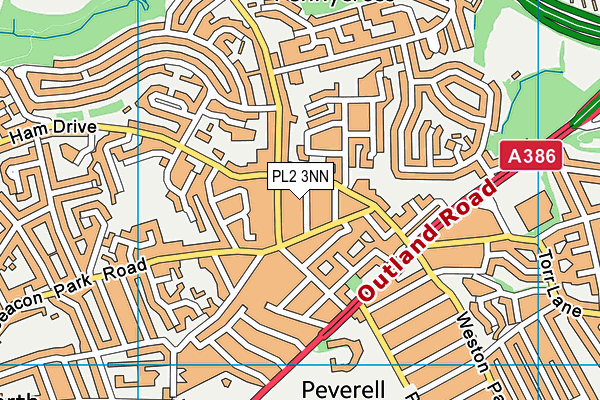 PL2 3NN map - OS VectorMap District (Ordnance Survey)