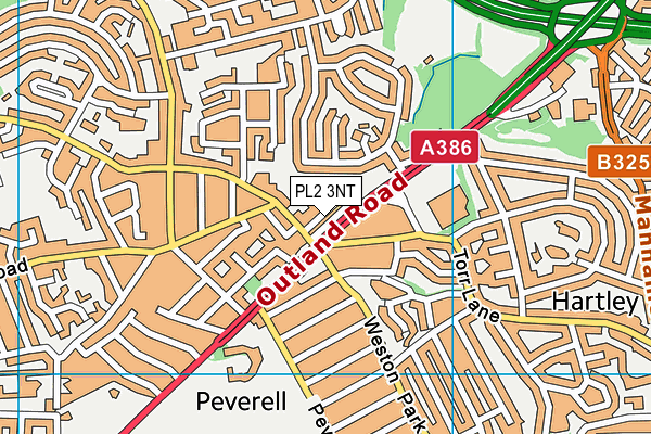 PL2 3NT map - OS VectorMap District (Ordnance Survey)