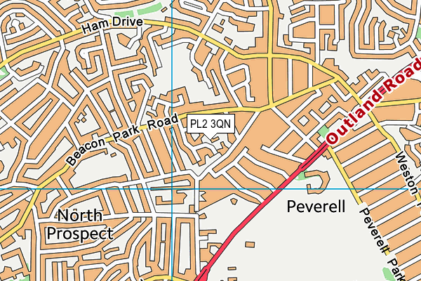 PL2 3QN map - OS VectorMap District (Ordnance Survey)