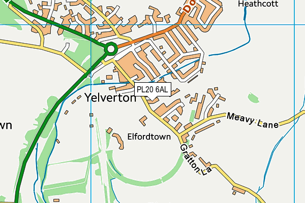PL20 6AL map - OS VectorMap District (Ordnance Survey)