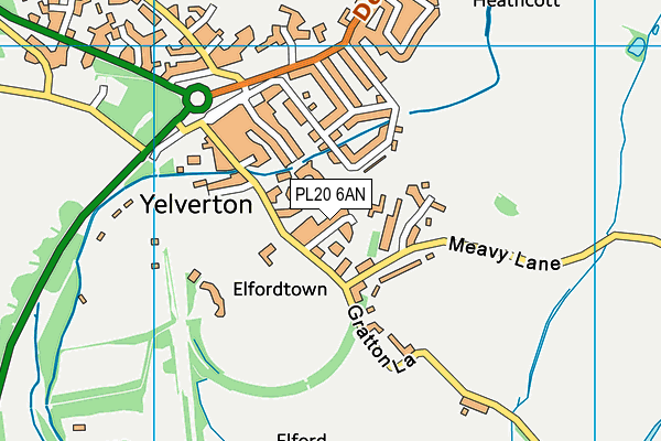 PL20 6AN map - OS VectorMap District (Ordnance Survey)