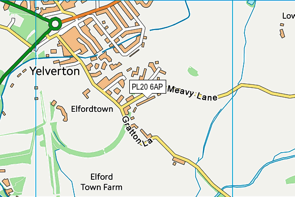 PL20 6AP map - OS VectorMap District (Ordnance Survey)