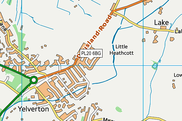 PL20 6BG map - OS VectorMap District (Ordnance Survey)