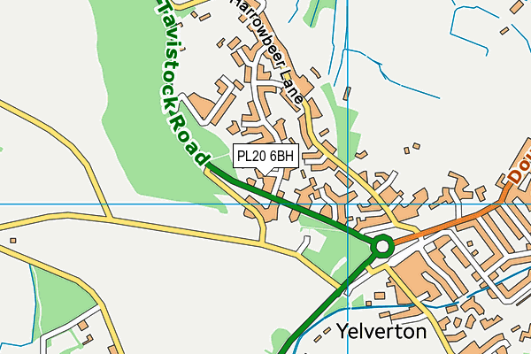 PL20 6BH map - OS VectorMap District (Ordnance Survey)
