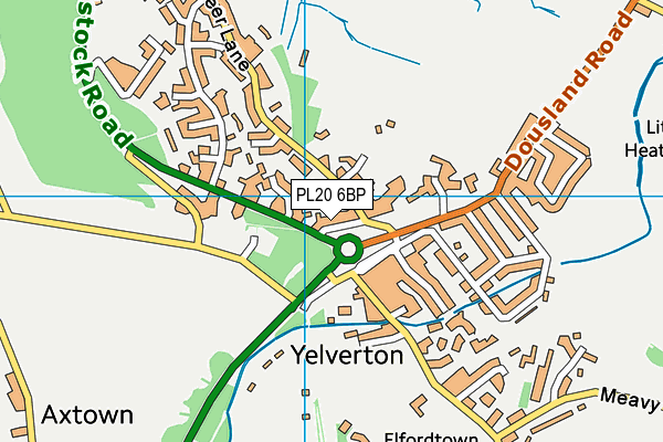 PL20 6BP map - OS VectorMap District (Ordnance Survey)