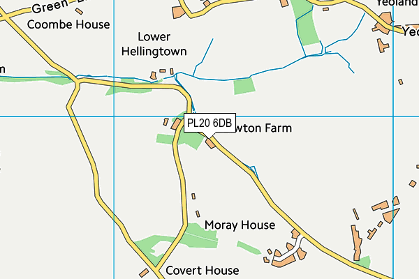 PL20 6DB map - OS VectorMap District (Ordnance Survey)