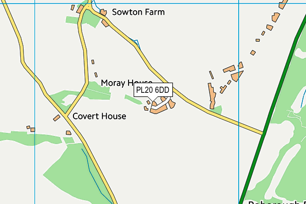 PL20 6DD map - OS VectorMap District (Ordnance Survey)