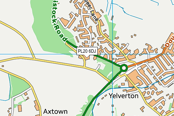 PL20 6DJ map - OS VectorMap District (Ordnance Survey)