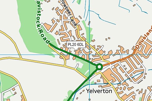 PL20 6DL map - OS VectorMap District (Ordnance Survey)