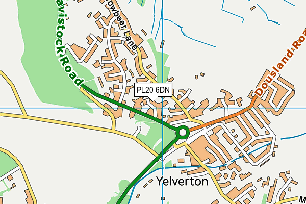 PL20 6DN map - OS VectorMap District (Ordnance Survey)