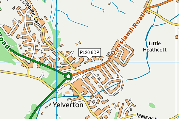 PL20 6DP map - OS VectorMap District (Ordnance Survey)