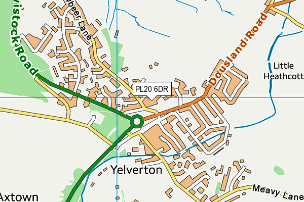 PL20 6DR map - OS VectorMap District (Ordnance Survey)