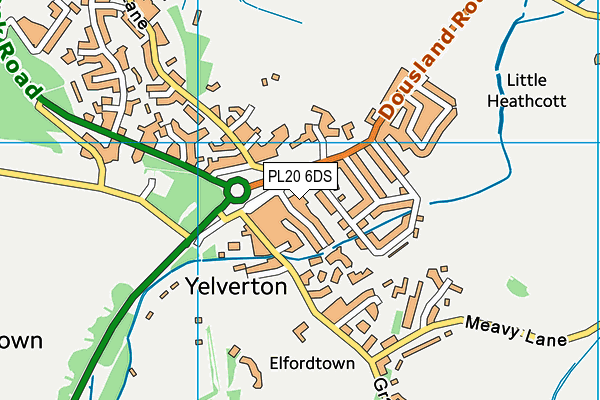 PL20 6DS map - OS VectorMap District (Ordnance Survey)