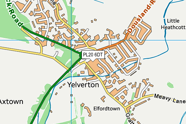PL20 6DT map - OS VectorMap District (Ordnance Survey)