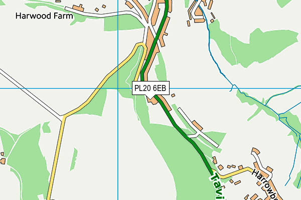 PL20 6EB map - OS VectorMap District (Ordnance Survey)