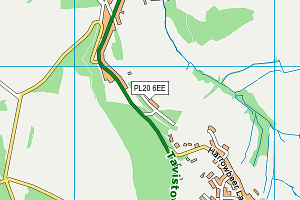 PL20 6EE map - OS VectorMap District (Ordnance Survey)