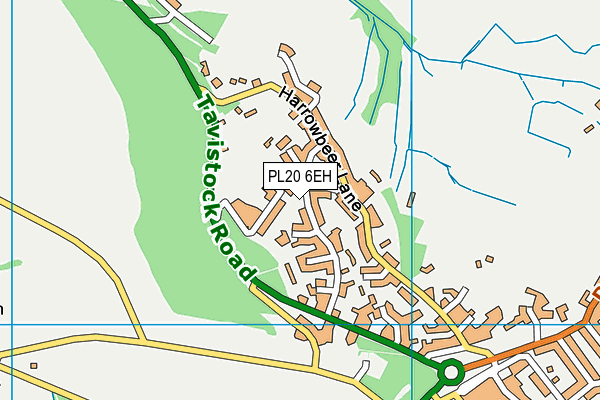 PL20 6EH map - OS VectorMap District (Ordnance Survey)