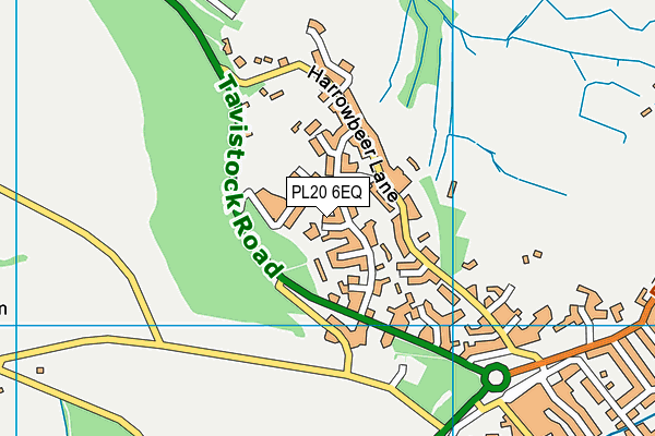 PL20 6EQ map - OS VectorMap District (Ordnance Survey)