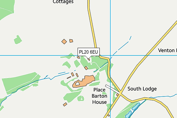 PL20 6EU map - OS VectorMap District (Ordnance Survey)