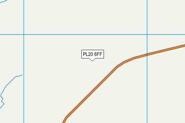 PL20 6FF map - OS VectorMap District (Ordnance Survey)