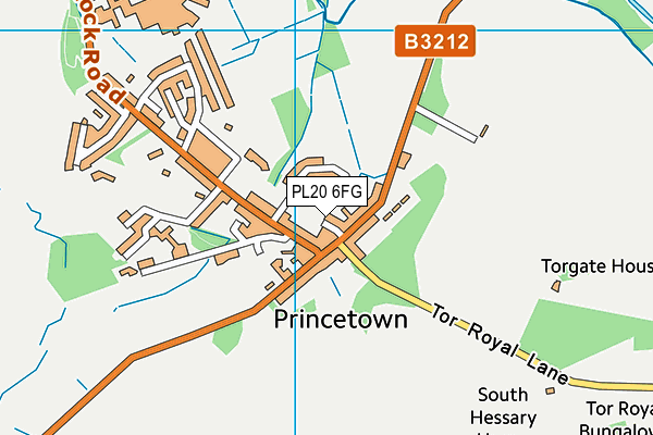 PL20 6FG map - OS VectorMap District (Ordnance Survey)