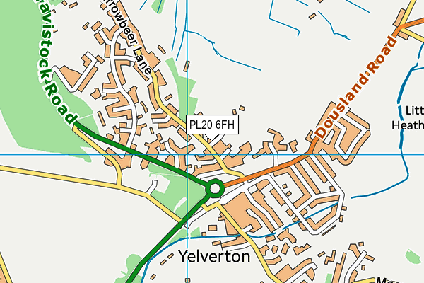 PL20 6FH map - OS VectorMap District (Ordnance Survey)