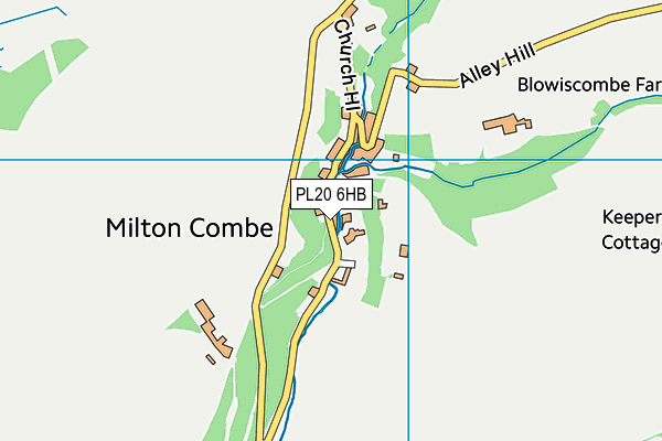 PL20 6HB map - OS VectorMap District (Ordnance Survey)