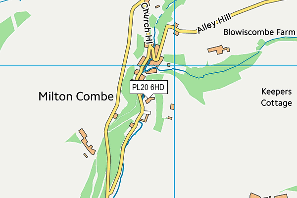 PL20 6HD map - OS VectorMap District (Ordnance Survey)