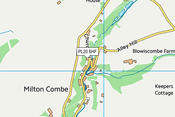 PL20 6HF map - OS VectorMap District (Ordnance Survey)