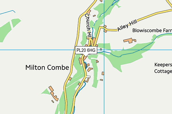 PL20 6HG map - OS VectorMap District (Ordnance Survey)