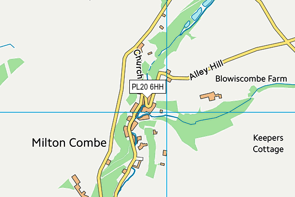 PL20 6HH map - OS VectorMap District (Ordnance Survey)