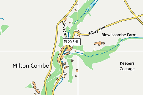 PL20 6HL map - OS VectorMap District (Ordnance Survey)