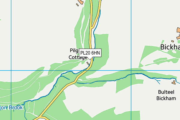 PL20 6HN map - OS VectorMap District (Ordnance Survey)