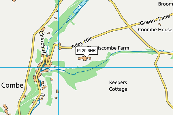 PL20 6HR map - OS VectorMap District (Ordnance Survey)