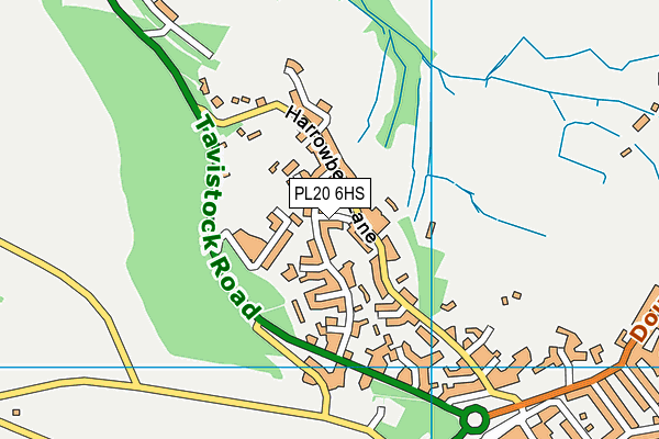 PL20 6HS map - OS VectorMap District (Ordnance Survey)