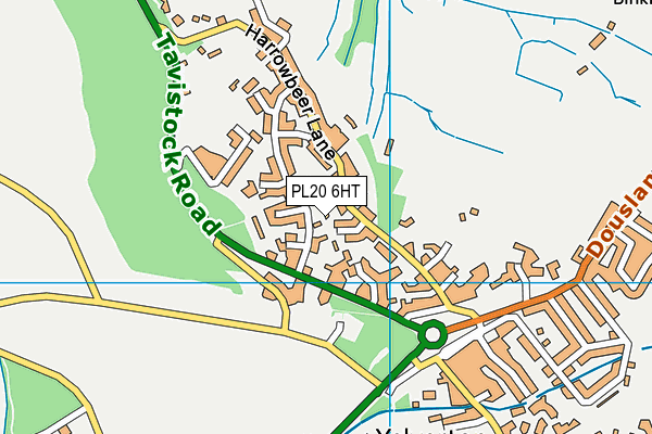 PL20 6HT map - OS VectorMap District (Ordnance Survey)