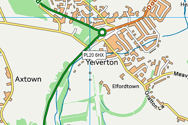 PL20 6HX map - OS VectorMap District (Ordnance Survey)