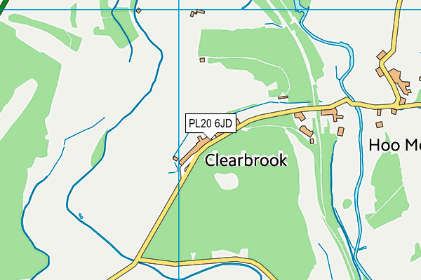 PL20 6JD map - OS VectorMap District (Ordnance Survey)