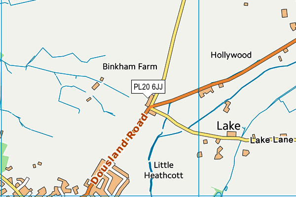 PL20 6JJ map - OS VectorMap District (Ordnance Survey)