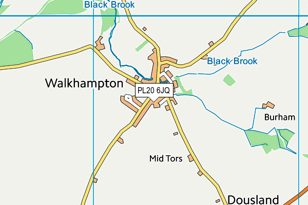 PL20 6JQ map - OS VectorMap District (Ordnance Survey)