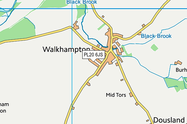 PL20 6JS map - OS VectorMap District (Ordnance Survey)