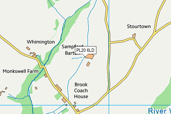 PL20 6LD map - OS VectorMap District (Ordnance Survey)