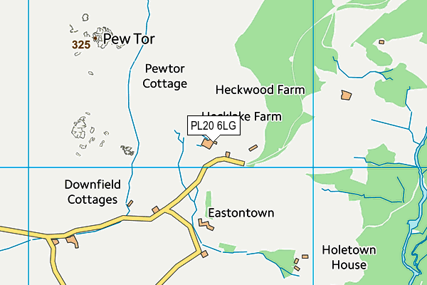 PL20 6LG map - OS VectorMap District (Ordnance Survey)