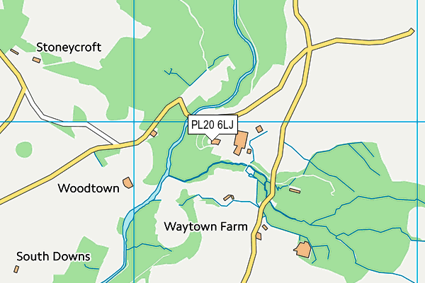 PL20 6LJ map - OS VectorMap District (Ordnance Survey)