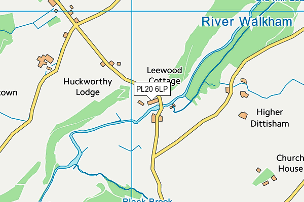 PL20 6LP map - OS VectorMap District (Ordnance Survey)