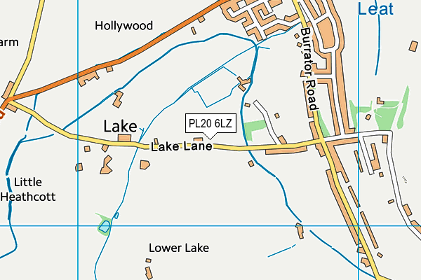 PL20 6LZ map - OS VectorMap District (Ordnance Survey)