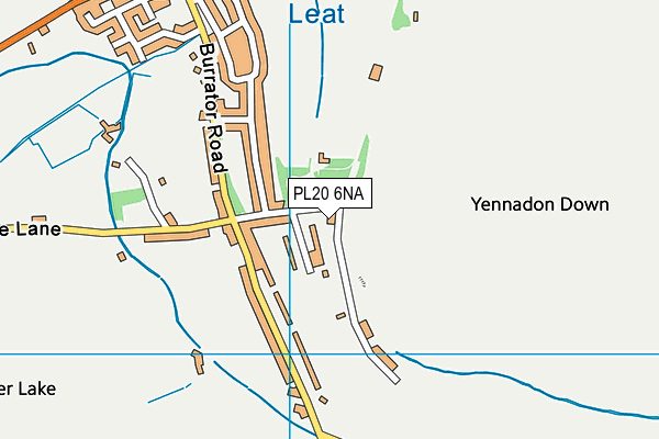 PL20 6NA map - OS VectorMap District (Ordnance Survey)