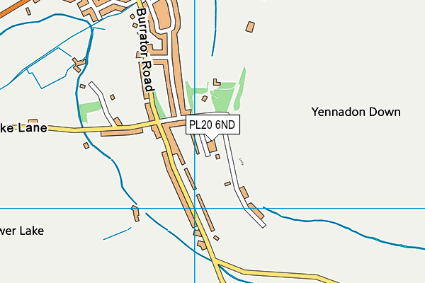 PL20 6ND map - OS VectorMap District (Ordnance Survey)