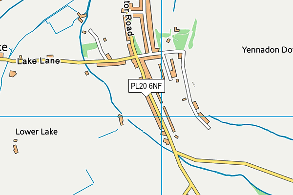 PL20 6NF map - OS VectorMap District (Ordnance Survey)