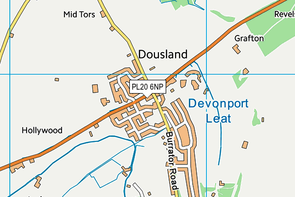 PL20 6NP map - OS VectorMap District (Ordnance Survey)